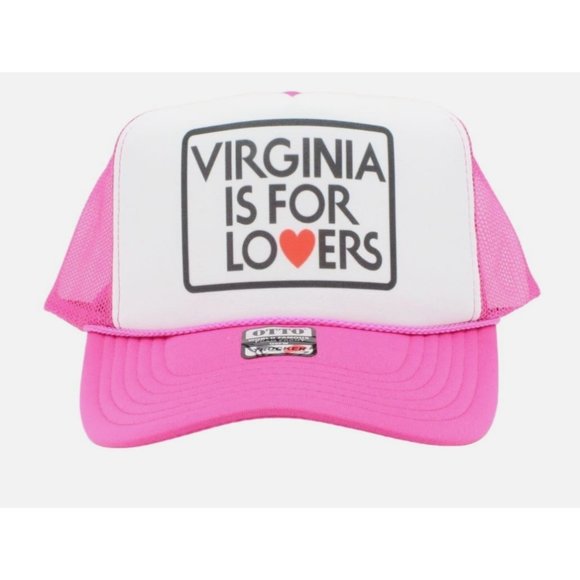 Virginia Is For Lovers Trucker Hat Vintage Mesh Hat Adjustable Cap - Picture 1 of 3